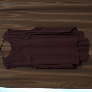 Wine colored sleeveless tunic blouse, Torrid, size 5